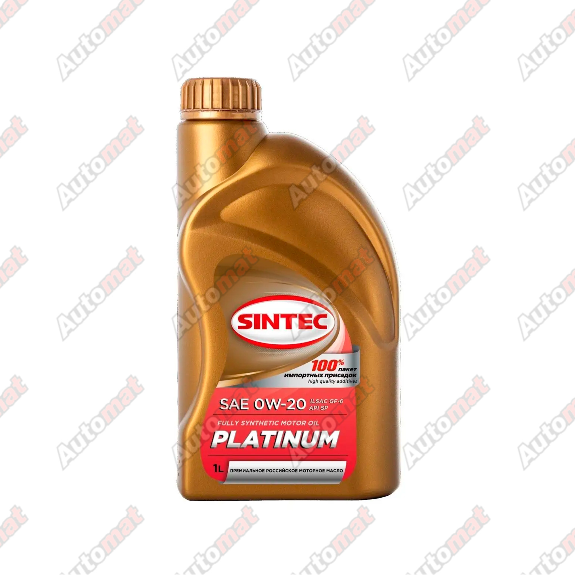Масло моторное Sintec Platinum 7000 0W-20 SP GF-6, 1л