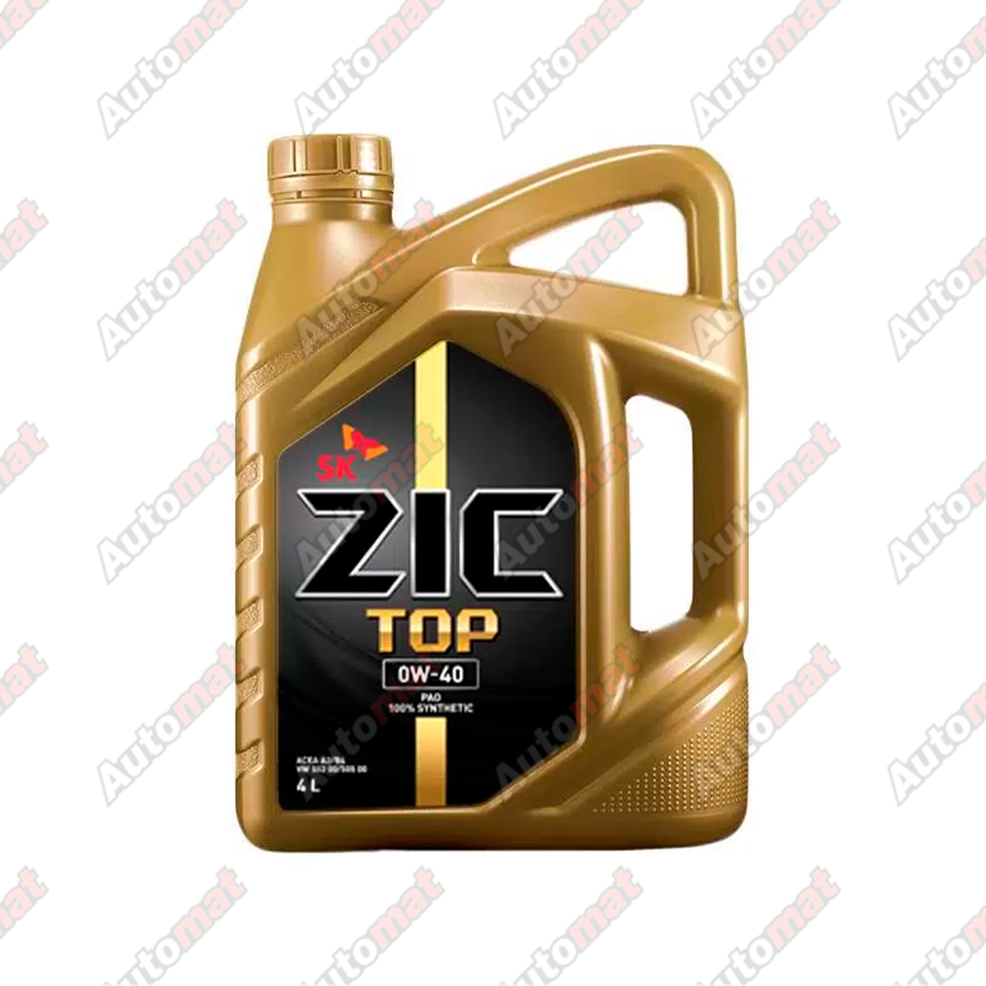 Масло моторное ZIC TOP 0W-40 SP A3/B4, 4л