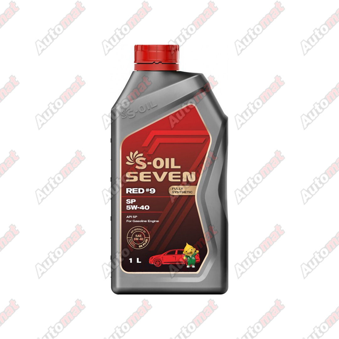 Масло моторное S-OIL 7 RED #9 5W-40 SP Fully Synthetic, 1л